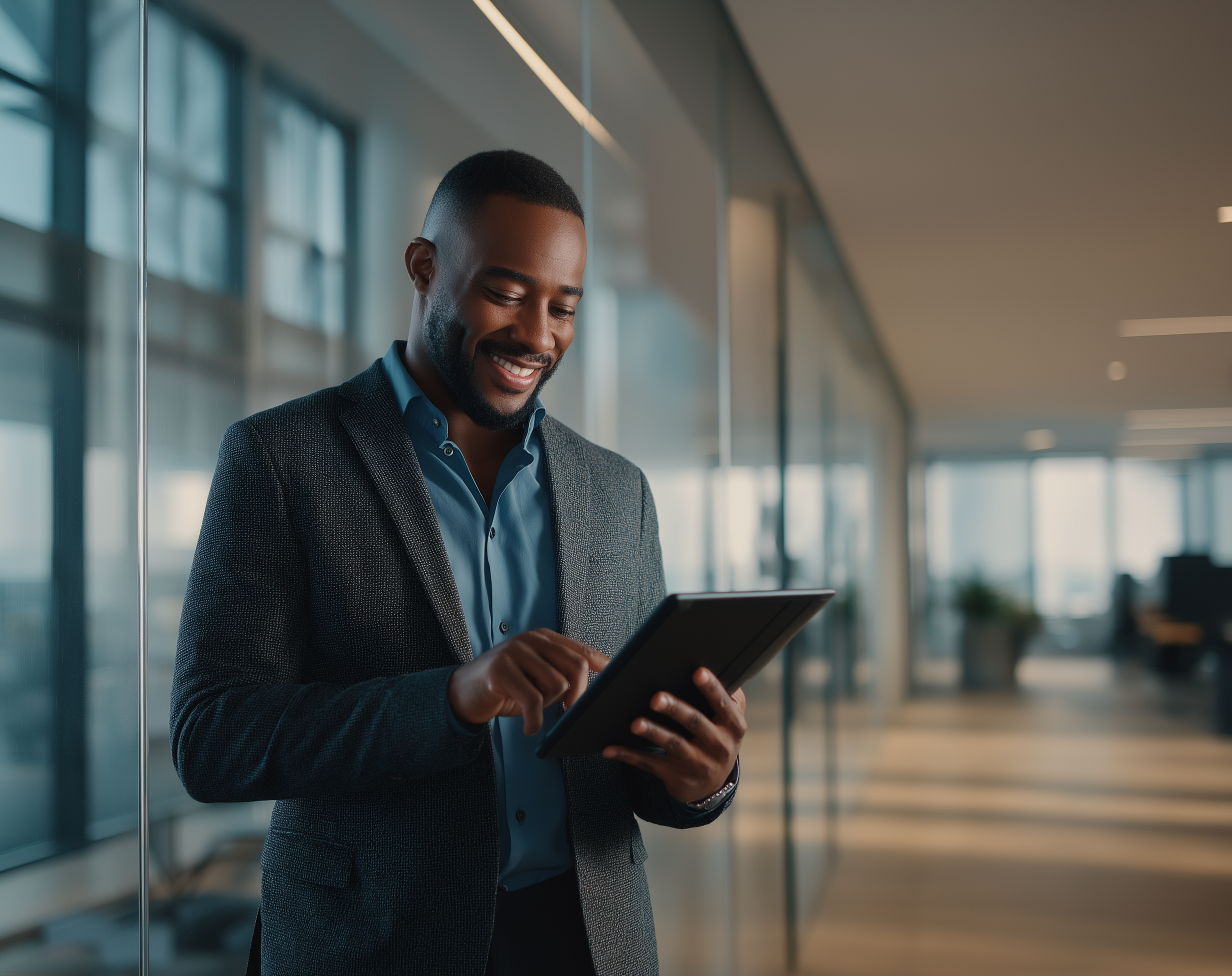 Digital product experience on a tablet
